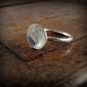 Hydrangea petal ring sterling silver ring image 2