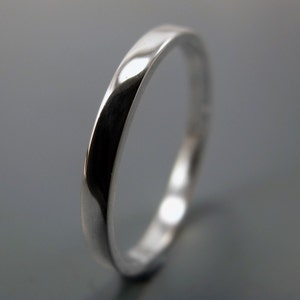 Simple recycled sterling silver ring image 2