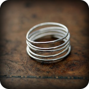 Wrapped ring sterling silver or yellow / rose gold filled ring image 4