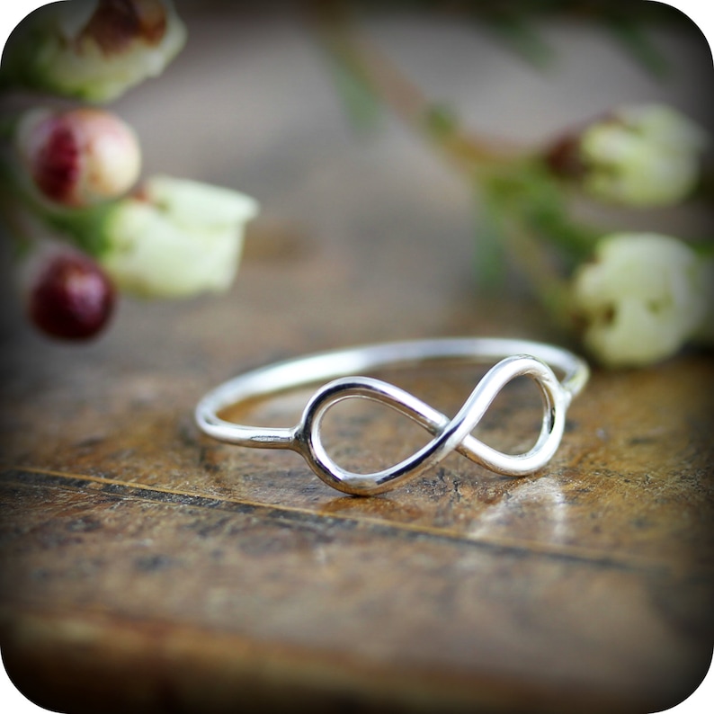 Infinity Ring Recycled Sterling Silver Figure 8 Ring - Etsy