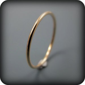 Thin 14K gold filled stacking ring or knuckle ring