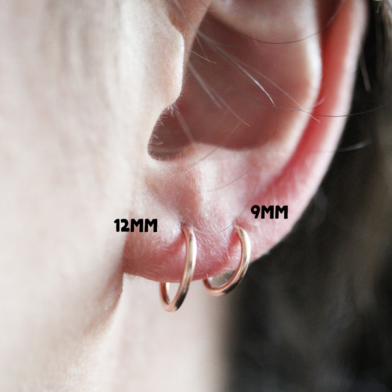 Anneaux simples boucles d'oreilles classique en argent - Etsy Canada