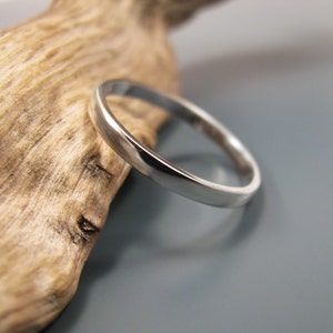 Simple recycled sterling silver ring image 3