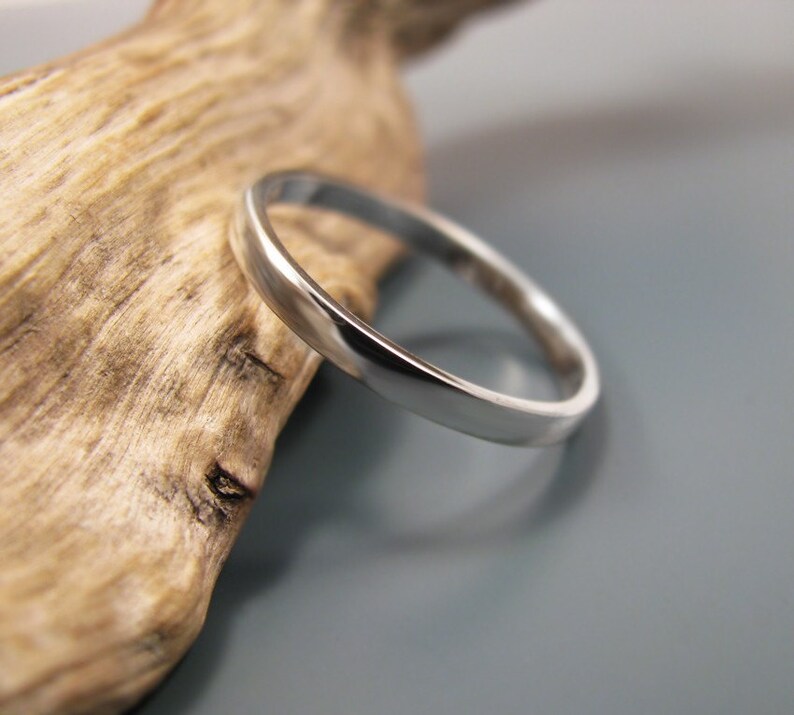 Simple recycled sterling silver ring image 3