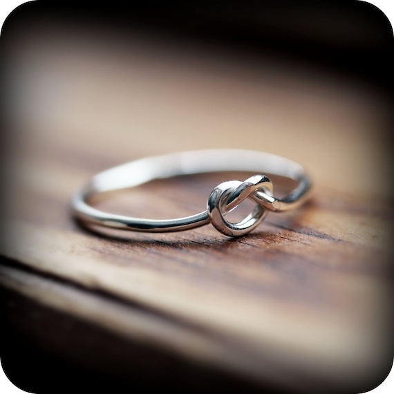 Bague argent noeud cheap