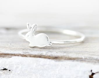 Bague lapin - argent sterling