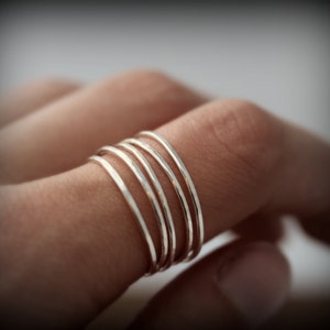 Wrapped ring sterling silver or yellow / rose gold filled ring image 5