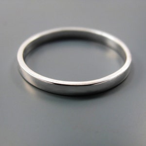 Simple - recycled sterling silver ring