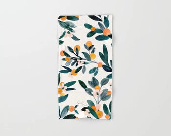 Clementine Sprigs Hand & Bath Towel