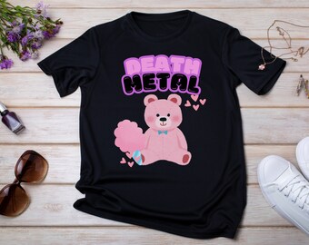 Funny Death Metal Teddy Bear T-Shirt