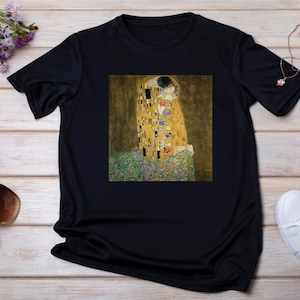 Gustav Klimt &#39;The Kiss&#39; T-Shirt: Famous Painting Art Tee