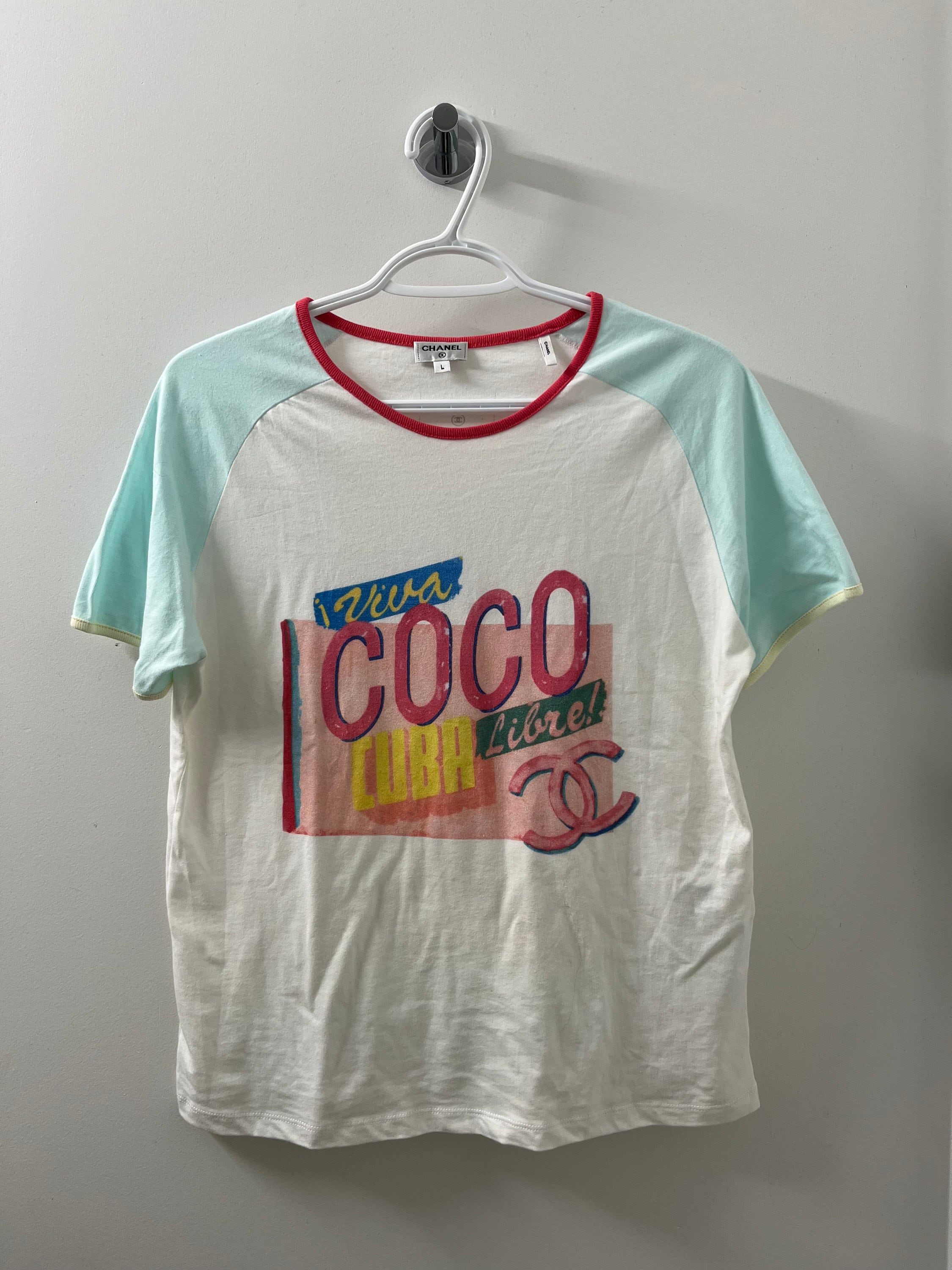 CHANEL Viva Coco Cuba Libre Ringer T-shirt | eBay