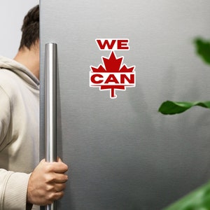 Magnet "WE CAN with maple leaf" ©