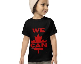 Toddler Short Sleeve Tee "WE CAN with maple leaf" ©