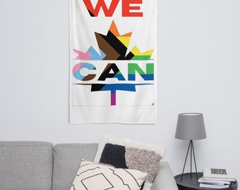 Flag "WE CAN with maple leaf" © progress pride