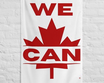 Flag "WE CAN with maple leaf" ©