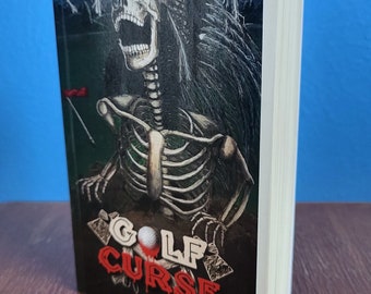 Golf Curse Signed Paperback Book, signed by the author, Cameron Roubique, 80s slasher book, retro horror book, independent horror