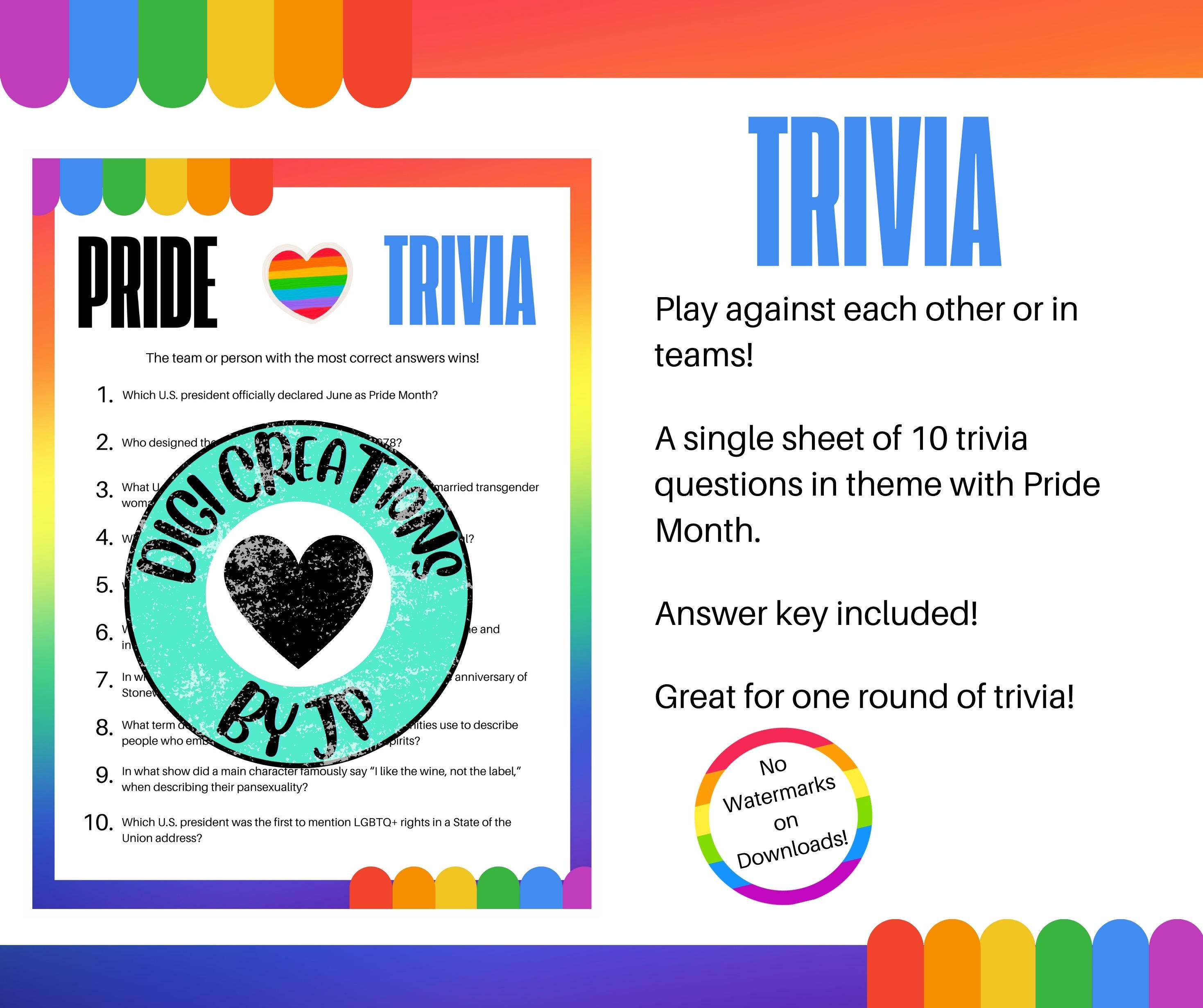Pride Month Activity Bundle, Pride Printable Activities, Pride Party ...