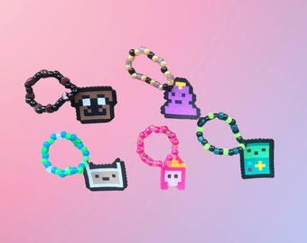 Adventure Time Perler set / rave accessories / Kandi bracelets / Perler bracelets / festival accessories