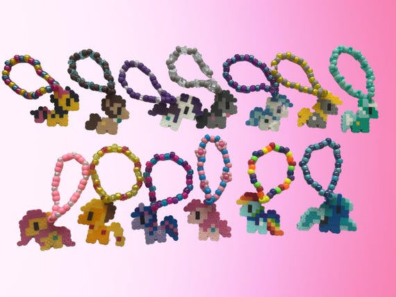 Random My Little Pony Kandi / Perler Bracelets / Rave Kandi / Festival Kandi / Custom Kandi / Rave Accessories / Festival accessories Kandi