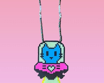 ALLEY CVT Perler / rave accessories / festival accessories / Perler Necklace / rave Perler / Zeds Dead / dj Perler /glow in the dark