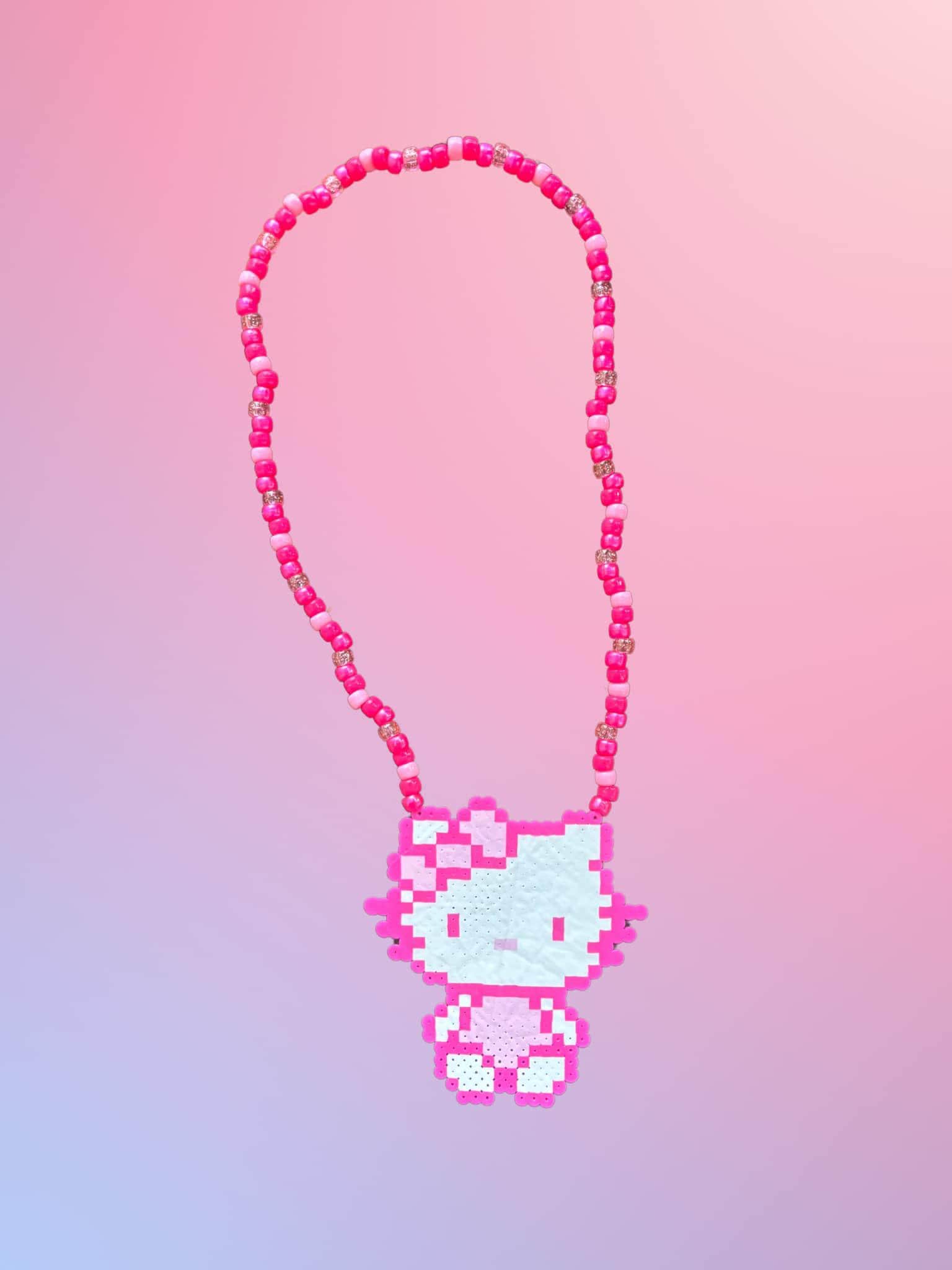 Hello Kitty Necklace Roblox Hello Kitty Bling Pendant Chunky Chain