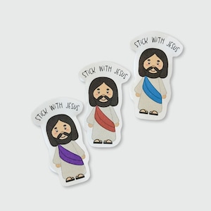 3pk Jesus Stickers