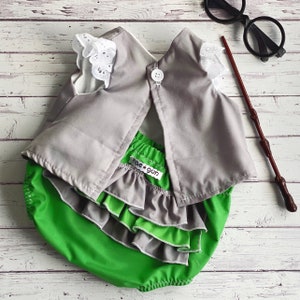 Magic School Uniform Costume Shirt and Diaper Cover image 3