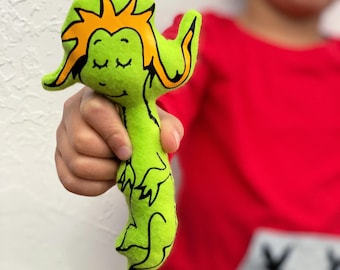 Wocket i min ficka Dr. Seuss-docka
