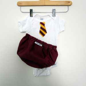Wizard School Uniform ruffle or plain diaper covers gift set image 4