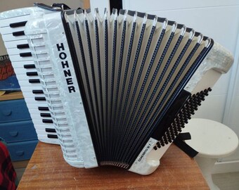 Old piano accordion