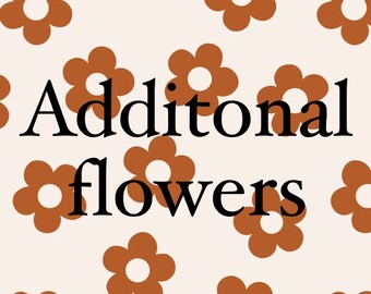 Additional Flowers | Add On Shapes | Personalized Sweater