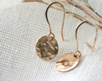 Hammered Disc Earrings