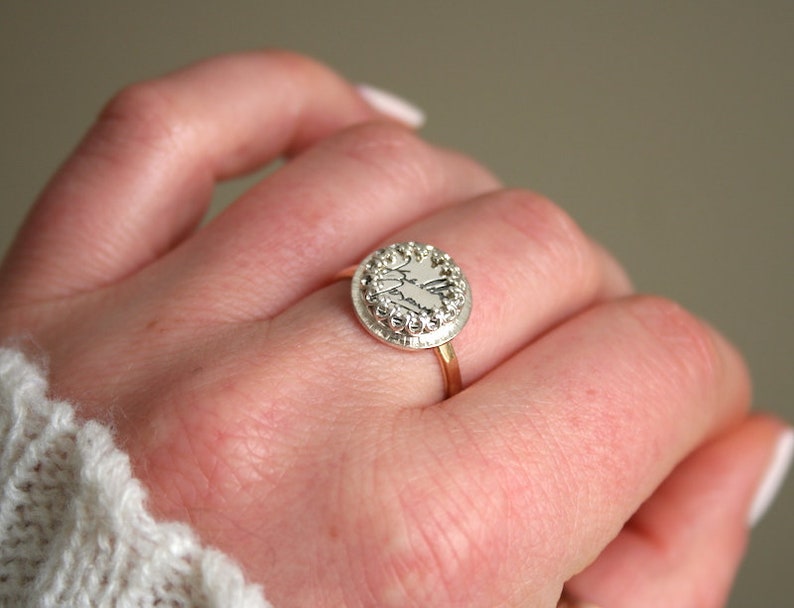 Queen Music Band Inspired Ring Freddie Mercury Signature Ring Freddie Mercury Ring Gold Filled Crown Ring