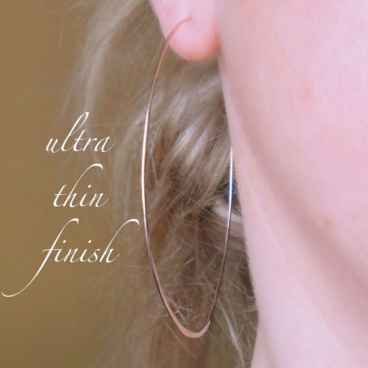 Extra Large 2.5 inch Gold Hoops Ultra Thin Gold Hoops 14k Etsy