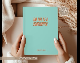 Personalized Lyric Journal Custom Songwriter Notebook Music Journal for Music Teacher Gifts for Song Writing Journal Musician Gifts for Girl