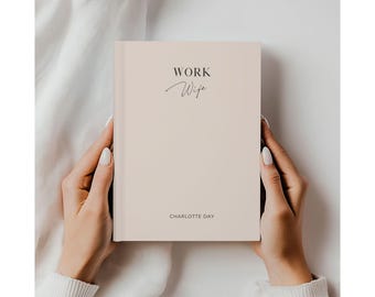 Work Wife Journal Gift for Co-worker Custom Funny Office Notebook, Personalized Employee Appreciation Present, Cute Work Secret Santa gift