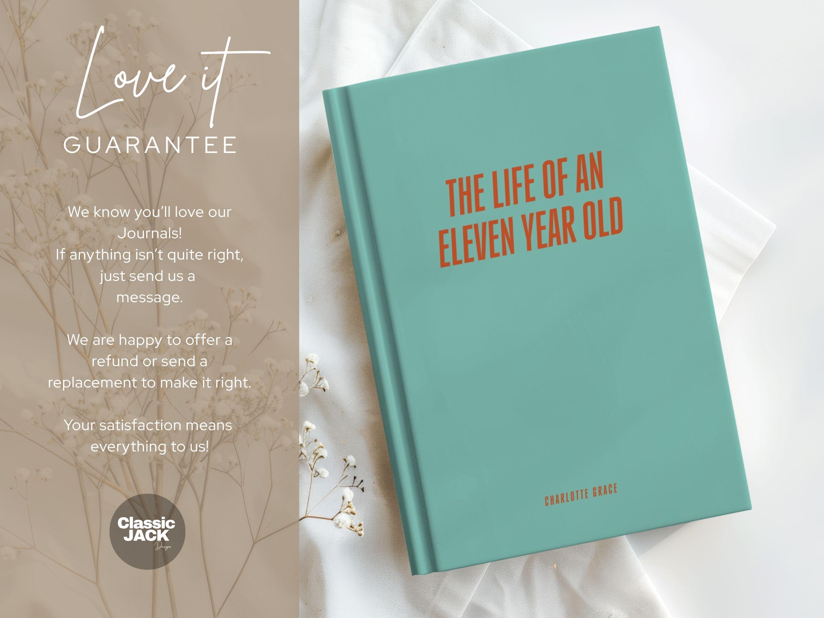 Personalized 11th Birthday Gift Custom Journal for 11 Year Old Girl ...