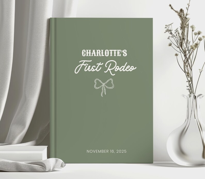 First Rodeo Birthday Guest Book Personalized Birthday Letters Book ...