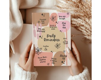 Mental Health Notebook Self-Care Daily Affirmation Journal for Emotional Well-being & Stress Relief, Gift for healing,  For a strong Woman