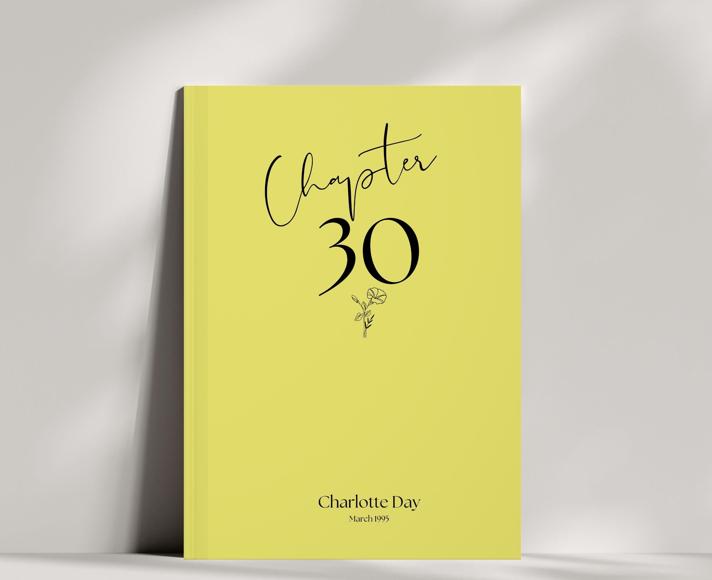 Chapter 30 Journal Personalized 30th Birthday Gift for Her, Notebook ...