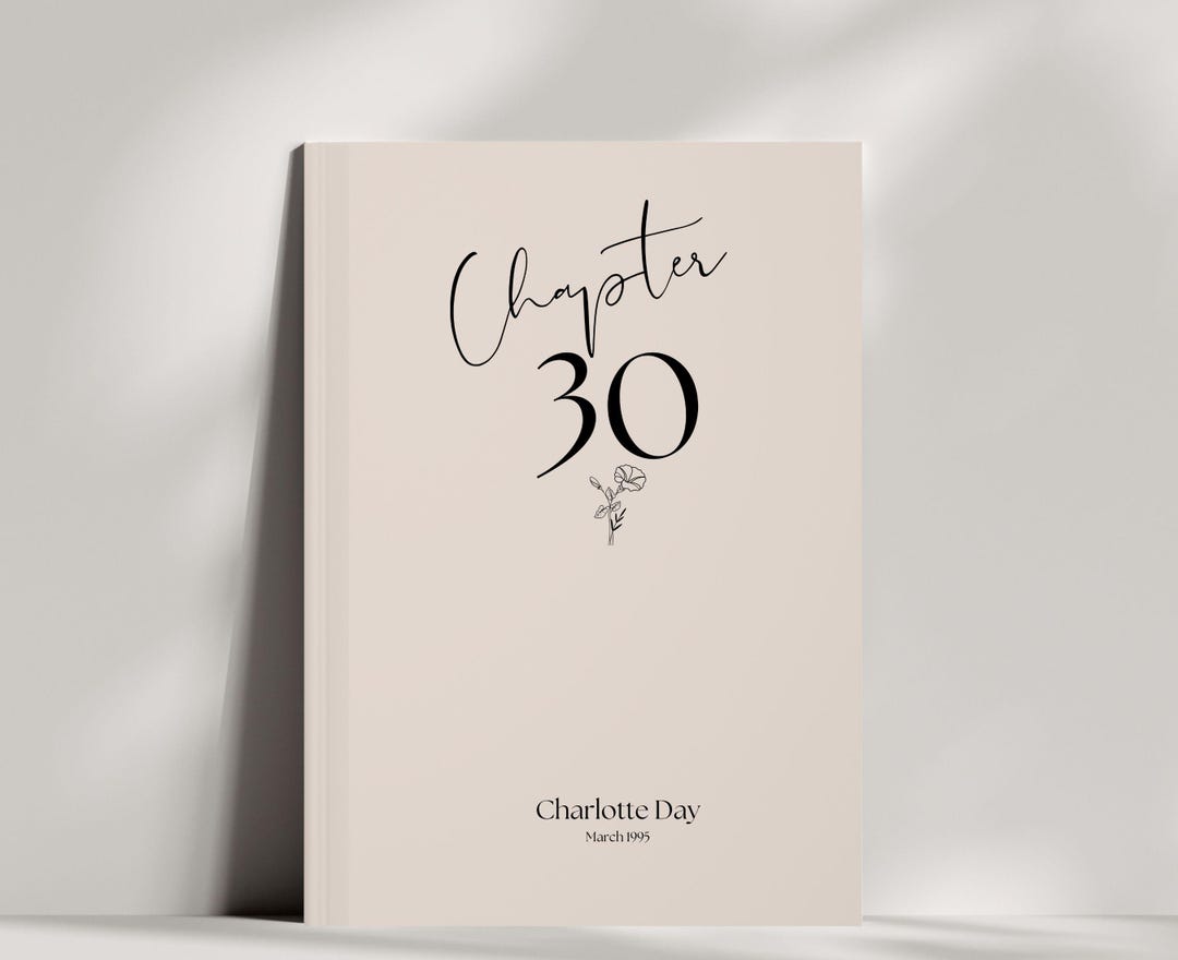 Chapter 30 Journal Personalized 30th Birthday Gift for Her, Notebook ...