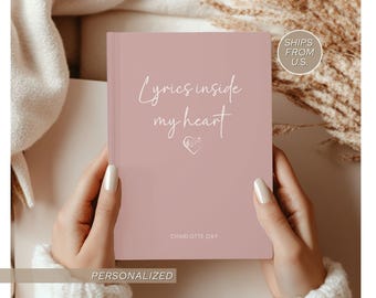 Personalized Lyric Journal Custom Songwriter Notebook Music Journal for Music Teacher Gifts for Song Writing Journal Musician Gifts for son