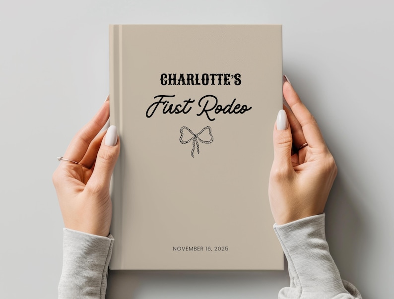 First Rodeo Birthday Guest Book Personalized Birthday Letters Book ...