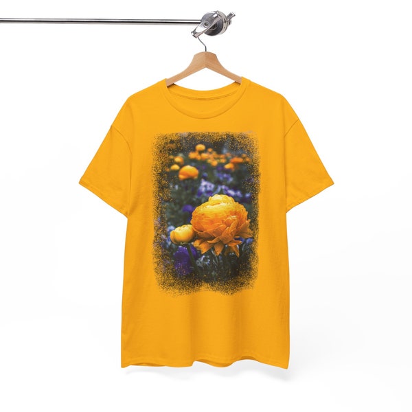 T-shirt mit floralem Print aus Baumwolle