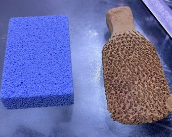 Piedra Pómez Artesanal Terracota (2 unidades). De Marruecos. Para eliminar los callos de la piel muerta, exfolia la terracota. Para el hogar, spa, hammam y masajes.