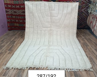 Oued Zem Tribe Moroccan Rugs ~ 2m x 3m (6.6ft x 9.8ft). Made in Morocco by carpet cooperative. 100% Moroccan sheep's wool. Sold as seen.