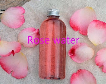 Reines marokkanisches Rosenwasser. Von der Rosenfarm, destilliert, 100 % rein, biologisch und vegan. Für alle Haut, Körper, Gesicht, Hände, Füße. Spa und Hamam.