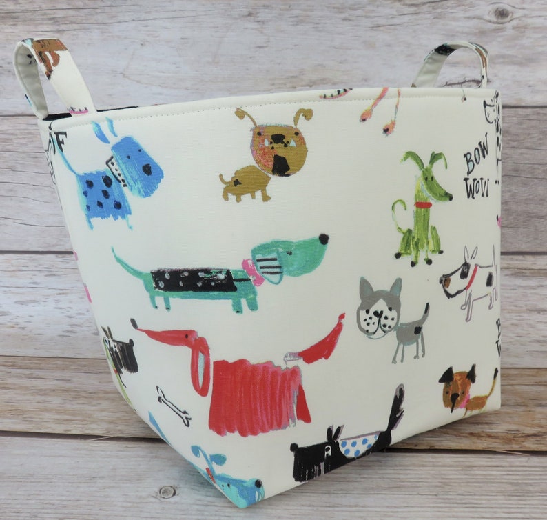 Fabric Organizer Bin Toy Storage Container Basket Colorful Etsy