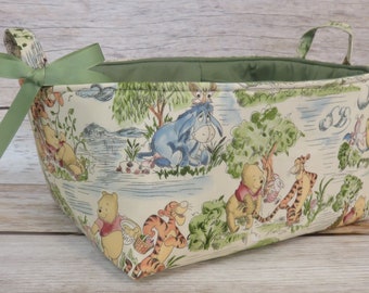 Winnie the Pooh Diaper Caddy – XLarge - Nursery Organizer Bin